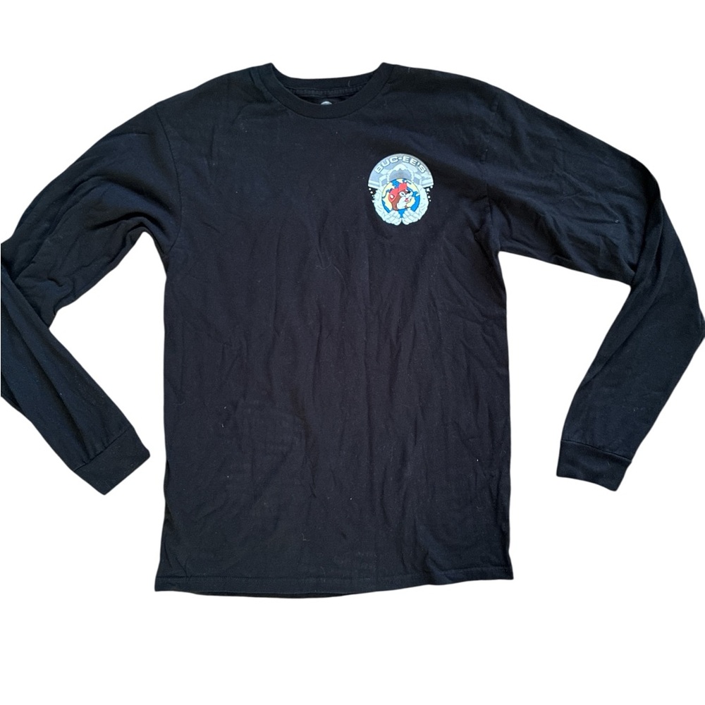 Buc-ee’s Space Astronaut Long Sleeve Shirt Black Medium - Lunar Landing